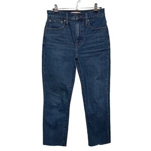 {Madewell} "The Perfect Vintage Jean" Blue Tapered Straight Leg Denim Jean